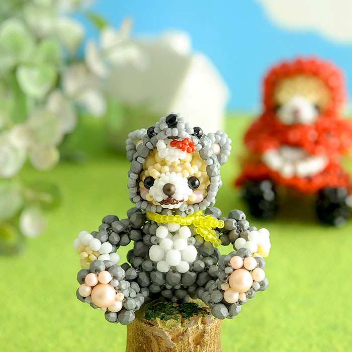 テディベアシリーズ～着ぐるみオオカミくん～ 【ビーズマニア