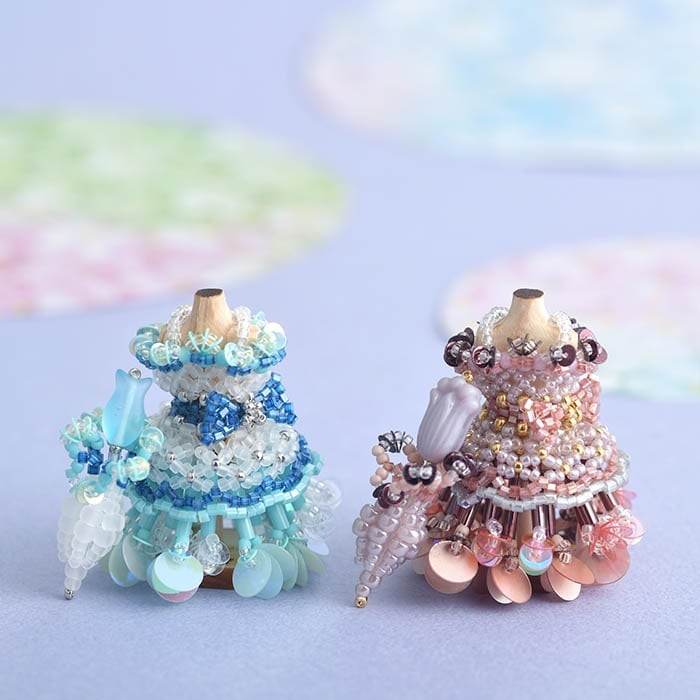 ビーズマニア限定】ビーズステッチで作るハニカムトルソードレス