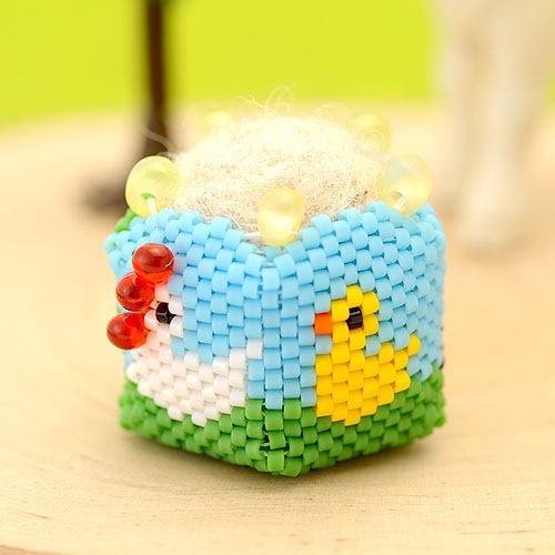 Piyo��Cocco pincushion �ں�ȡ����ΤϤ�ߤ��Little��B��.�ˡ�