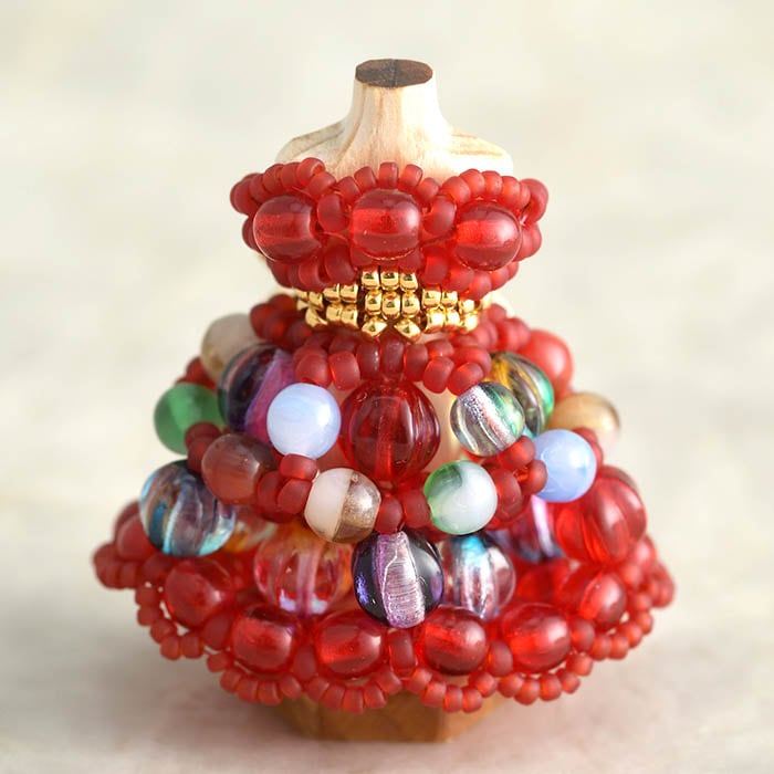 ��12/18 �����١� �ӡ������ƥå��Ǻ��ϥ˥���ȥ륽���ɥ쥹�������ͥå�����åɡ�  �ں�ȡ�����������Mai My Beads�ˡ�