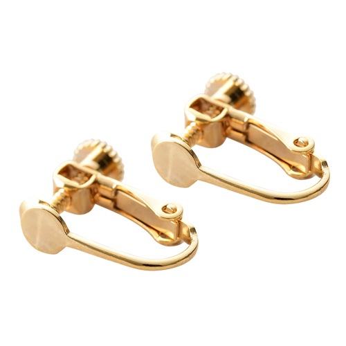 国産 イヤリングネジバネ 丸皿4mm ゴールド | ・基礎金具 | X-SENSE