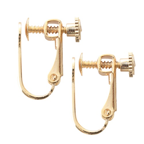 国産 イヤリングネジバネ 丸皿4mm ゴールド | ・基礎金具 | X-SENSE