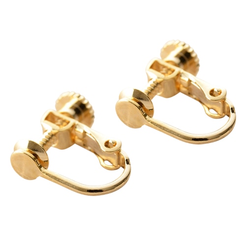 国産 イヤリングネジバネ 丸皿4mm ゴールド | ・基礎金具 | X-SENSE