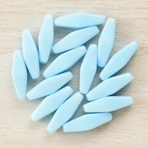 在庫限り】チェコビーズ/ロングバイコーン 20×6.2mmターコイズ