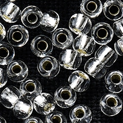 シードビーズ透明（銀メッキ）TOHO21 丸小/丸大【TOHO BEADS グラス
