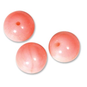 天然石/ラウンド ピンク珊瑚(染め) | ・天然石・天然素材,ラウンド | X