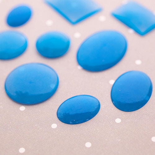 シリコンモールド/薄型ペンダント（カボション）【レジン/resin