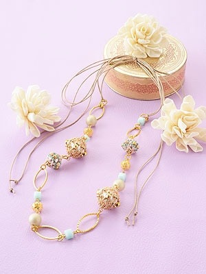 在庫限り】ネッティングボールのスフィアネックレス | >>キット・材料