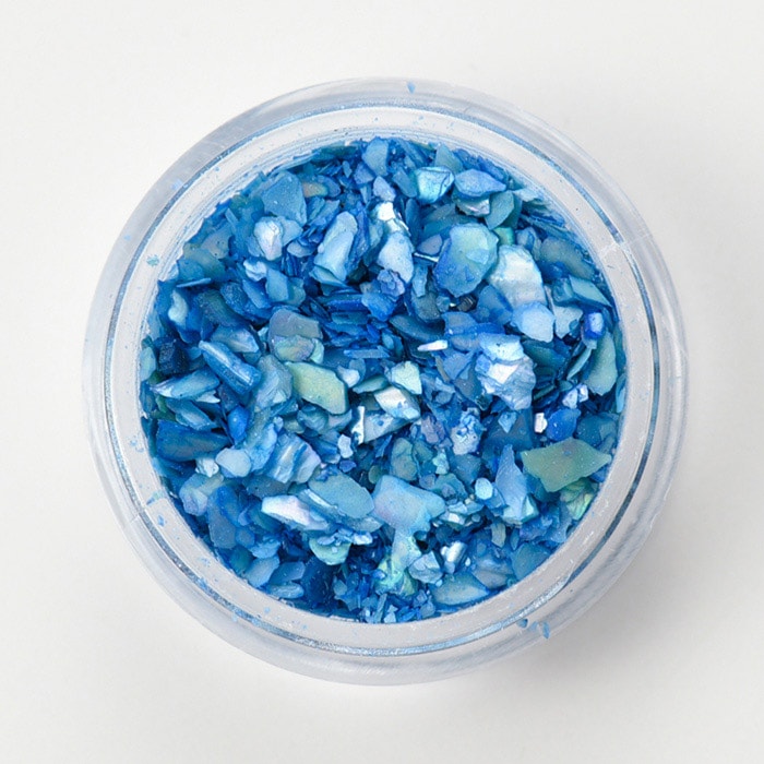 シェルパウダー/ブルー【封入資材/封入パーツ/レジン/resin