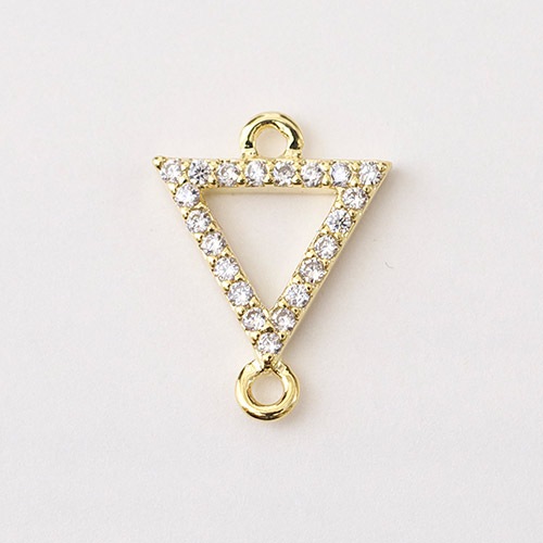 391＊ゴールドトライアングル フープ　10個 391＊ゴールドトライアングル フープ 10個 18k ハンドメイド・手芸 391