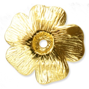 メタルパーツ/フラワー 19mm金古美 | ・メタルビーズ・パーツ,メタル