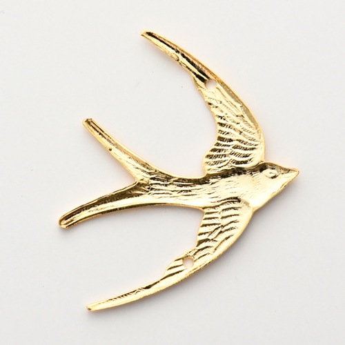 在庫限り】イタリアmenoni社製メタルパーツ/ツバメ ゴールド