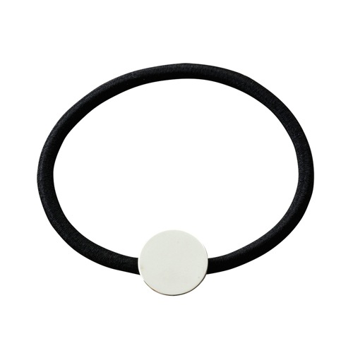 ヘアゴム No.83 国産 ヘアゴム丸皿付 ロジウムカラー | ・基礎金具 | X-SENSE