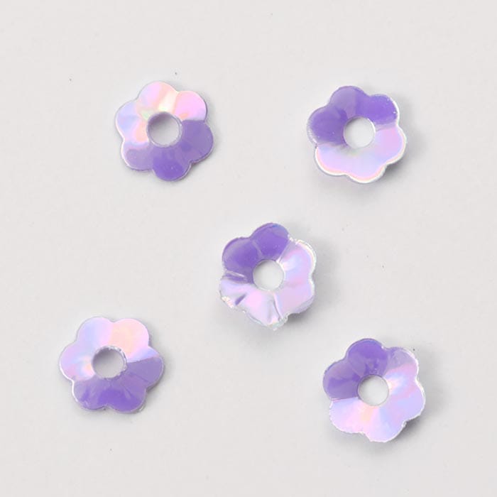スパンコール フラワー4mm パープルオーロラs New Item 19年の新商品 12 4スパンコール ビーズx Sense