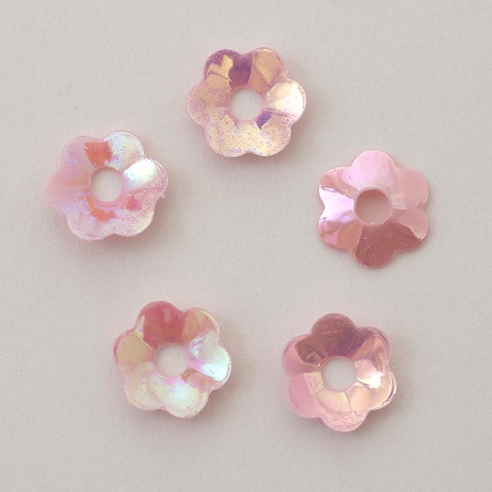 スパンコール フラワー5mm ピンクオーロラ New Item 19年の新商品 12 4スパンコール ビーズx Sense