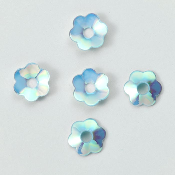 スパンコール/フラワー5mm ライトブルーオーロラ | >>新商品発売日別
