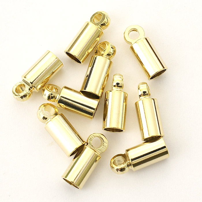 基礎金具/カツラ金具内径3.3mm ゴールド | ・基礎金具,留め具類,ヒモ