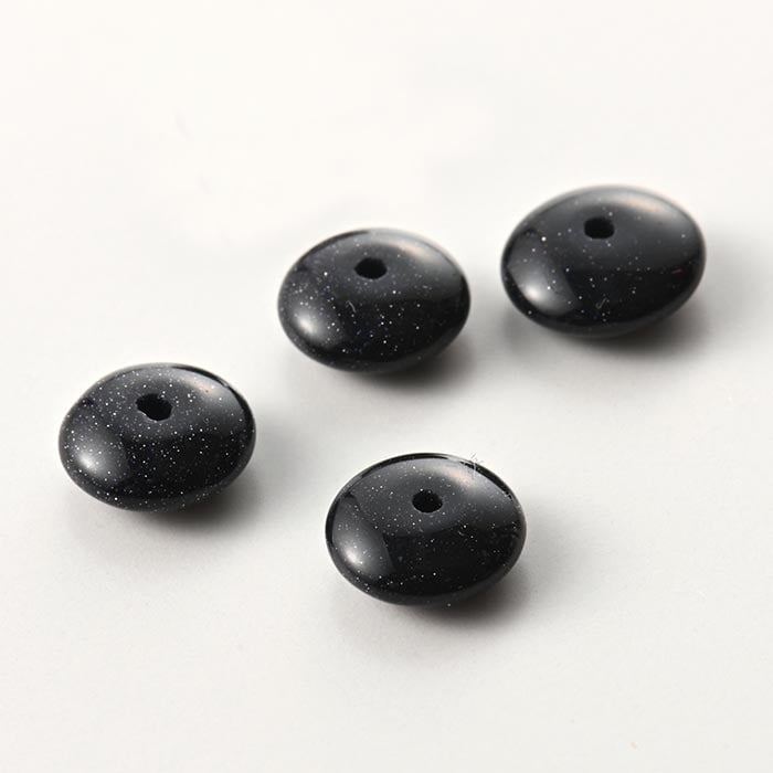 販売終了】天然石/ブルーゴールドストーン（人工石） スペーサー