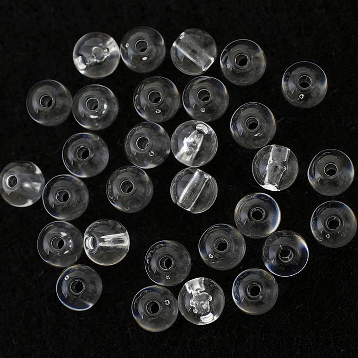 スキ玉 ラウンド クリア 6mm【アクリルビーズ/手芸/ハンドメイド