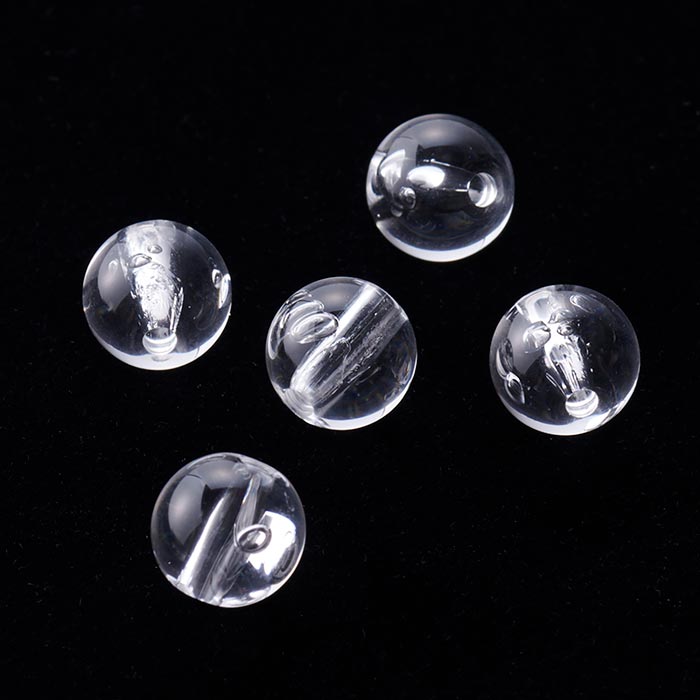 アクリルビーズ/バブルビーズ ラウンド 約10mm | ・アクリルビーズ 