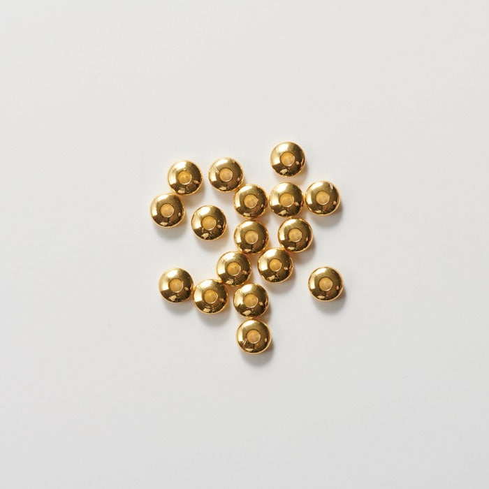 メタルビーズ・パーツ メタルビーズ 5mm 14Kゴールドフィルド