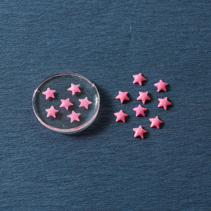 星型フレーク 6mm ラメあり ローズピンク【シェイカーレジン