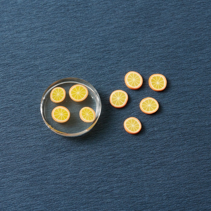 フルーツフレーク オレンジ 9mm【シェイカーレジン/シャカシャカレジン