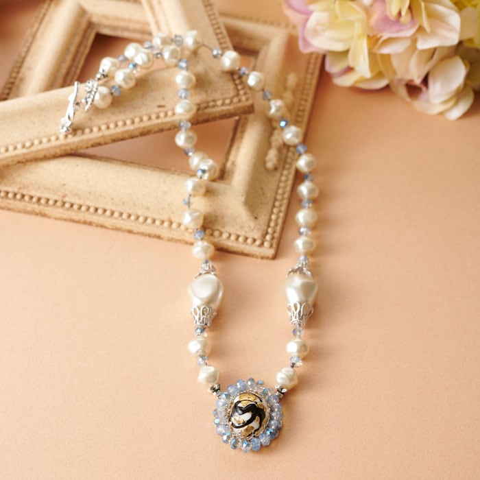 在庫限り】パールで作るネックレスキット「ムーンライト