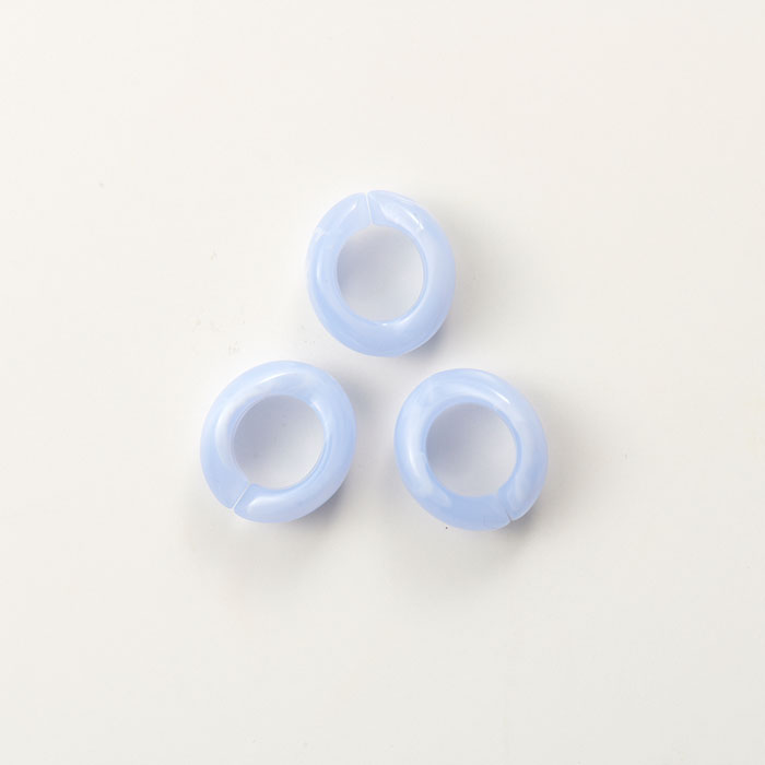 バッグショルダー/アクリルチェーンパーツ ライトブルー | ○イロハ