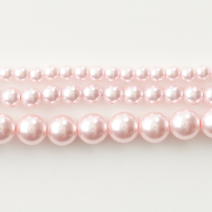 日本製樹脂パール 6mm ピンク【アクリルパール/国産パール/ビーズ/手芸