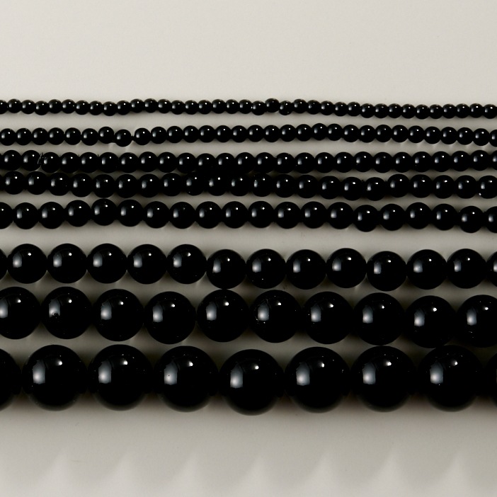 日本製樹脂パール 3.5mm ラッカー加工 ブラック【アクリルパール/国産