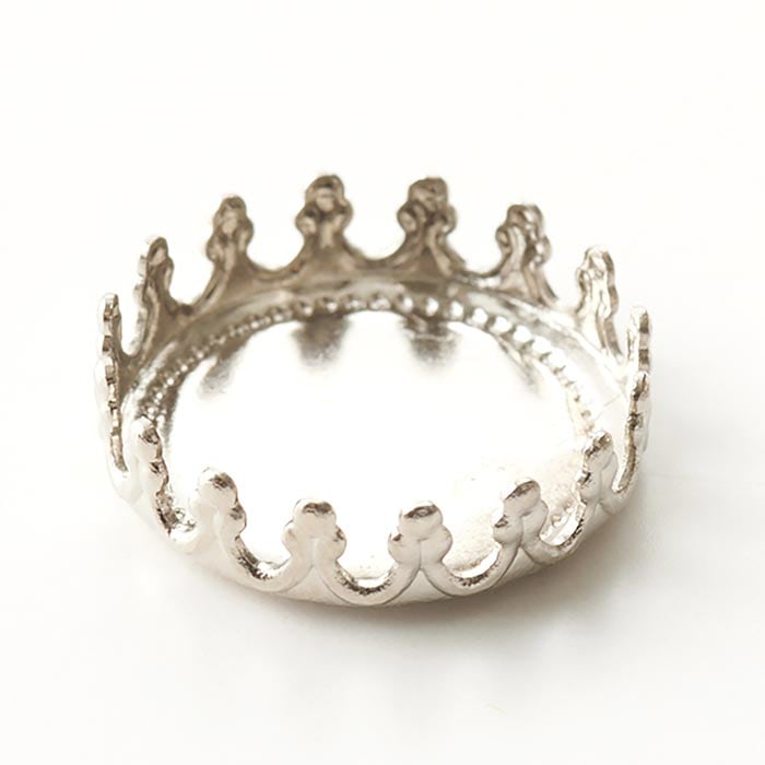 デザインミール皿 ロジウム【基礎金具/アクセサリーパーツ/メタル