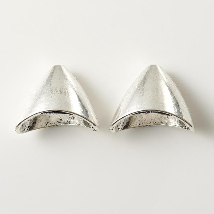 メタルパーツ/ビーズキャップ 15×20mm アンティークシルバー