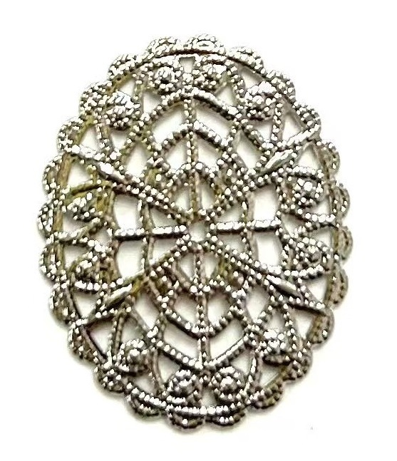 スカシパーツ/17×21mm ロジウムカラー | ・メタルビーズ・パーツ
