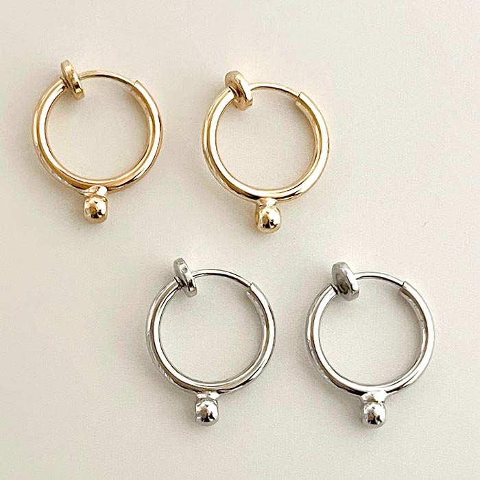 イヤリングコンバーター フープ ポスト/フック用 全2色【基礎金具 