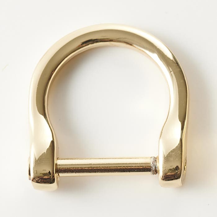 ネジ式 丸Dカン ゴールド | ○イロハコード,Dカン・その他バッグ用基礎