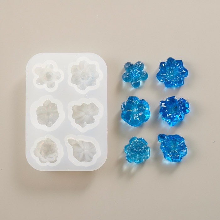 ひなの　 レジンアート レシピとシリコンモールド シリコンモールド/小花【レジン/resin/ハンドメイド/手芸/手作り