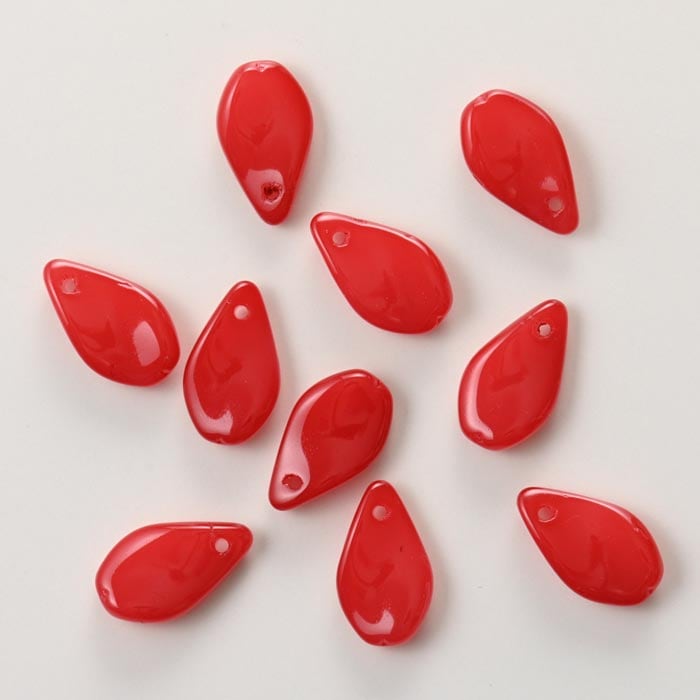 ガラスビーズ/花びらC レッド ガラスビーズ,レッドシリーズ ビーズXSENSE