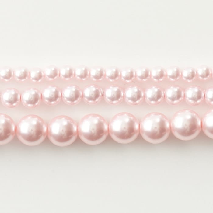 日本製樹脂パール 3mm ピンク【アクリルパール/国産パール