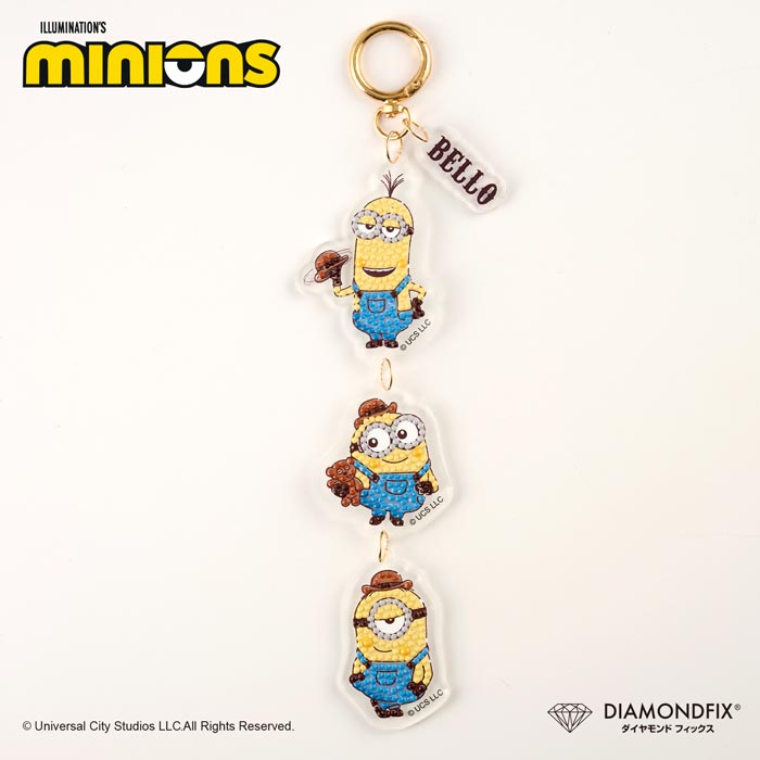 �ߥ˥��󥭡��ۥ������BELLO�ץ�������ɥե��å��� 2mm�ӡ������ѡ�minions �ߥ˥��� ILLUMINATION'S ���å� �������� ������륭���ۥ������