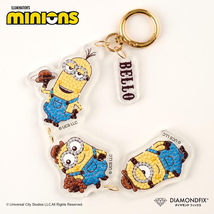 �ߥ˥��󥭡��ۥ������BELLO�ץ�������ɥե��å��� 2mm�ӡ������ѡ�minions �ߥ˥��� ILLUMINATION'S ���å� �������� ������륭���ۥ������