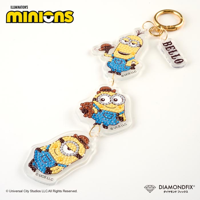�ߥ˥��󥭡��ۥ������BELLO�ץ�������ɥե��å��� 2mm�ӡ������ѡ�minions �ߥ˥��� ILLUMINATION'S ���å� �������� ������륭���ۥ������
