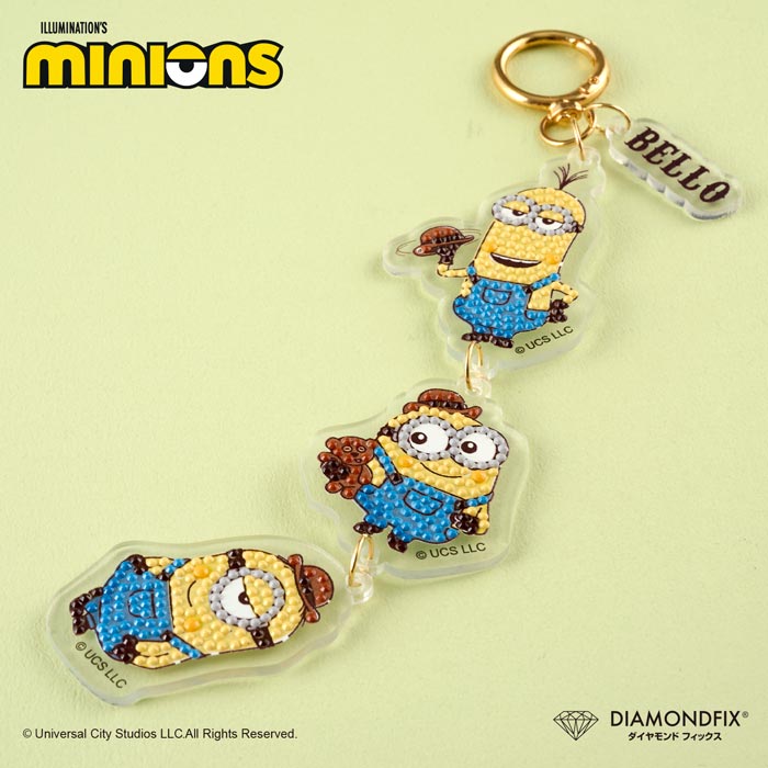 �ߥ˥��󥭡��ۥ������BELLO�ץ�������ɥե��å��� 2mm�ӡ������ѡ�minions �ߥ˥��� ILLUMINATION'S ���å� �������� ������륭���ۥ������