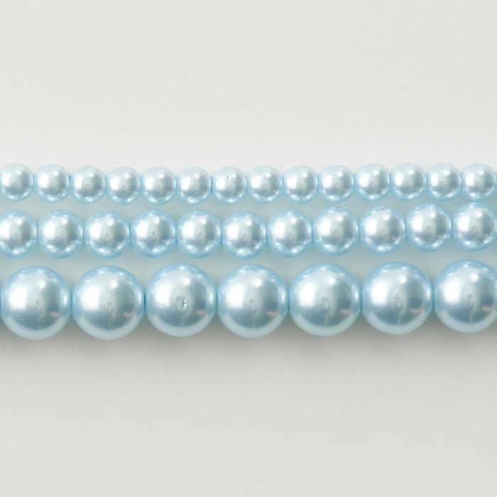日本製樹脂パール 3mm スカイブルー【アクリルパール/国産パール