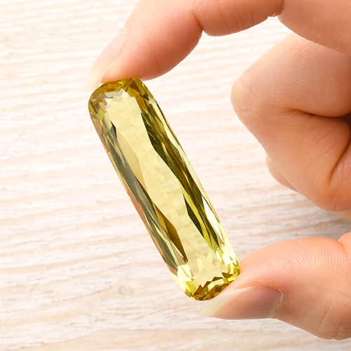 在庫限り】天然石/レモンクォーツ ルース レクタングルI | ・天然石