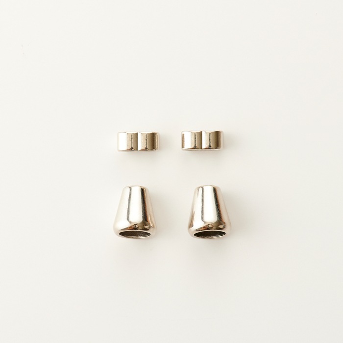 基礎金具/スマホストラップ用 金具セット ループエンド/スライダー