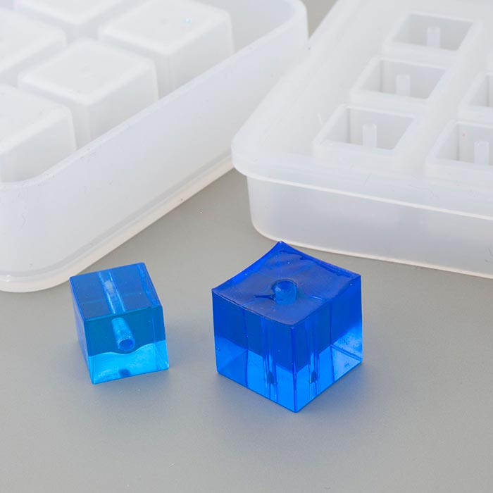 シリコンモールド/ビーズ キューブ【レジン/resin/ハンドメイド