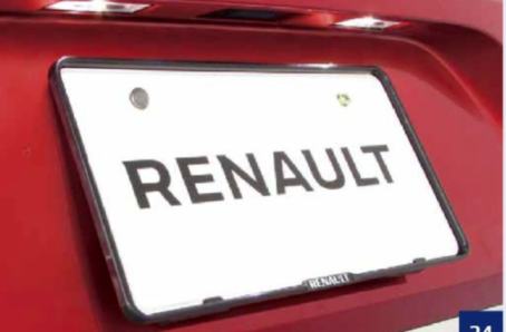 ルノーカングー　RENAULT SUD ナンバープレートホルダー　ベルギー ルノー(純正) ナンバープレートの上のやつ のパーツレビュー