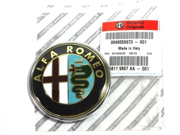 アルファロメオ グッズ 13点 純正 フロントエンブレム 46558973 ALFAROMEO アルファロメオ 147 GTV