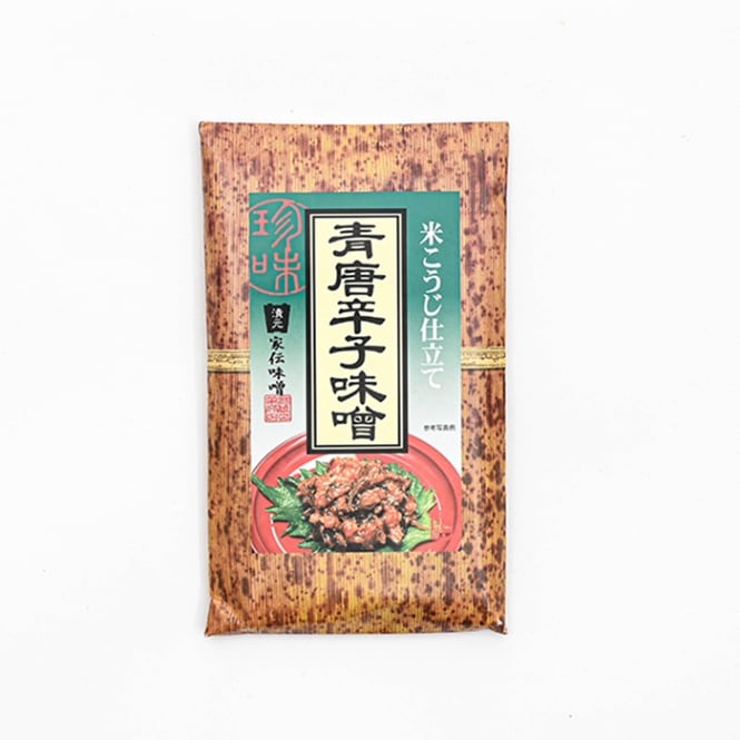 米こうじ仕立て青唐辛子味噌（竹紙）